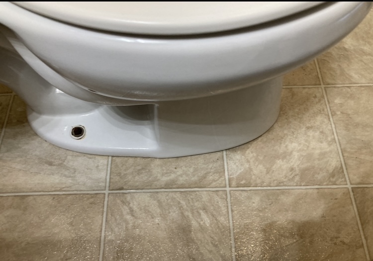 Toilet outside after